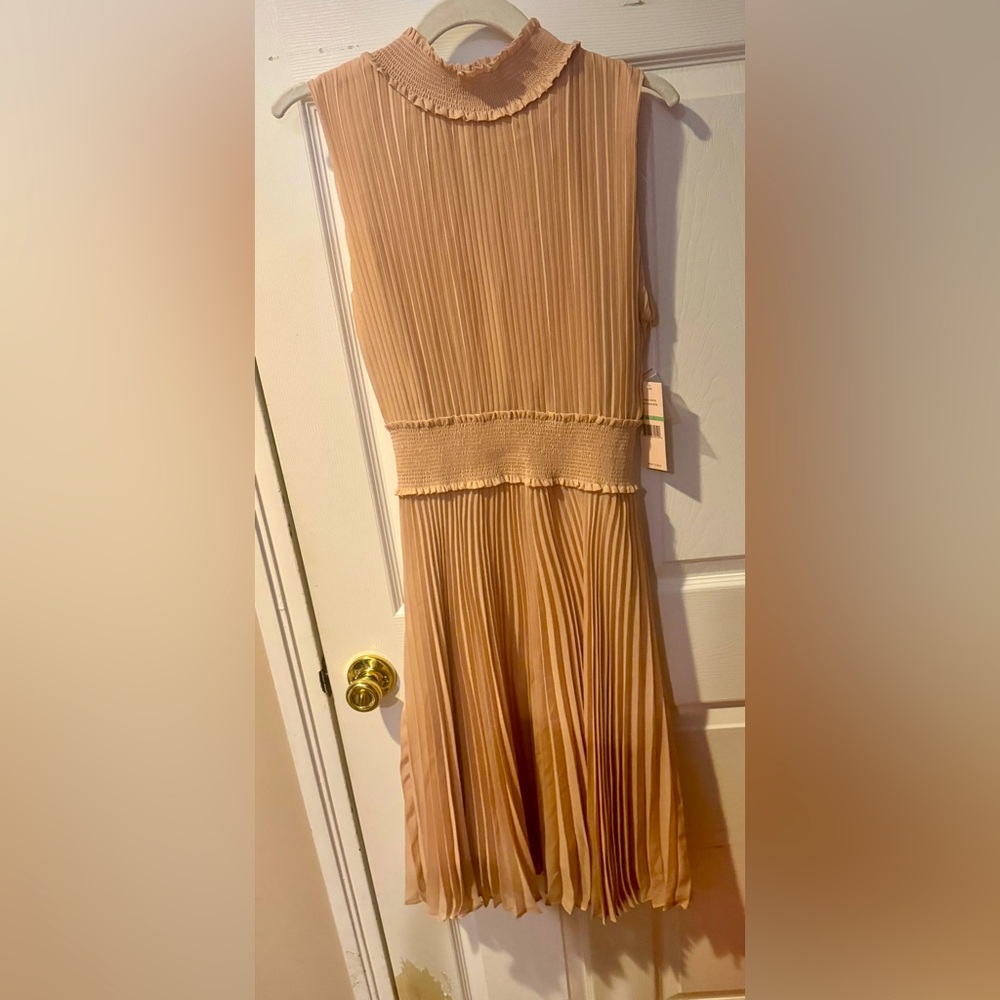 nanette - Nanette Lepore Pleated blush colored dress